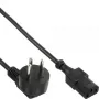 Maitinimo kabelis InLine 16652H Izraelio tipo H 3 kontaktų IEC C13 kištukas 1,8 m
