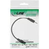Garso adapterio laidas 4 kontaktų 2,5 mm kištukas / 4 kontaktų 3,5 mm lizdas 2 m InLine 99308E
