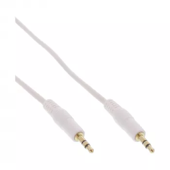 InLine garso kabelis 3,5 mm stereofoninis kištukas / kištukas, baltas/auksinis, 2 m