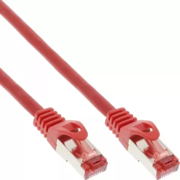 “InLine” komutacinis kabelis S/FTP PiMF Cat.6 250MHz PVC varis raudonas 1.5 m
