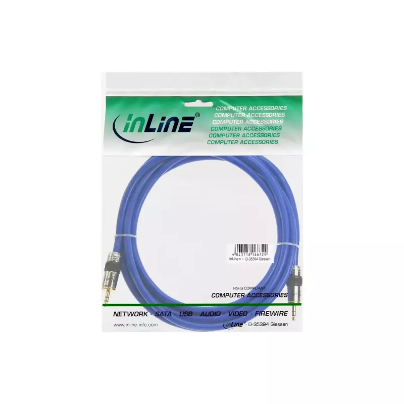 InLine Premium garso kabelis 3,5 mm stereofoninis kištukas / kištukas 10 m