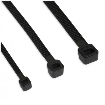 Kabelių raiščiai InLine 150 mm × 2,5 mm juodi, tempimo stipris 78,5 N, 100 vnt.