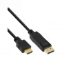 InLine 30 vnt. didmeninė pakuotė DisplayPort į HDMI keitiklio kabelis, juodas, 2 m