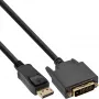 InLine 25 vnt. pakuotė DisplayPort į DVI keitiklio kabelis, juodas, 2 m