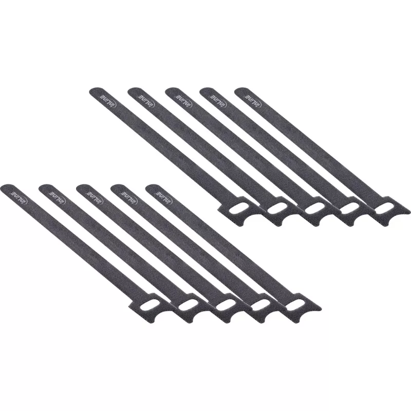 InLine kabelių juostelės dirželiai kabliukas-kilpa tvirtinimo juosta 180x12mm 10 vnt. juoda