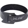 InLine kabelių juostelės dirželiai kabliukas-kilpa tvirtinimo juosta 180x12mm 10 vnt. juoda