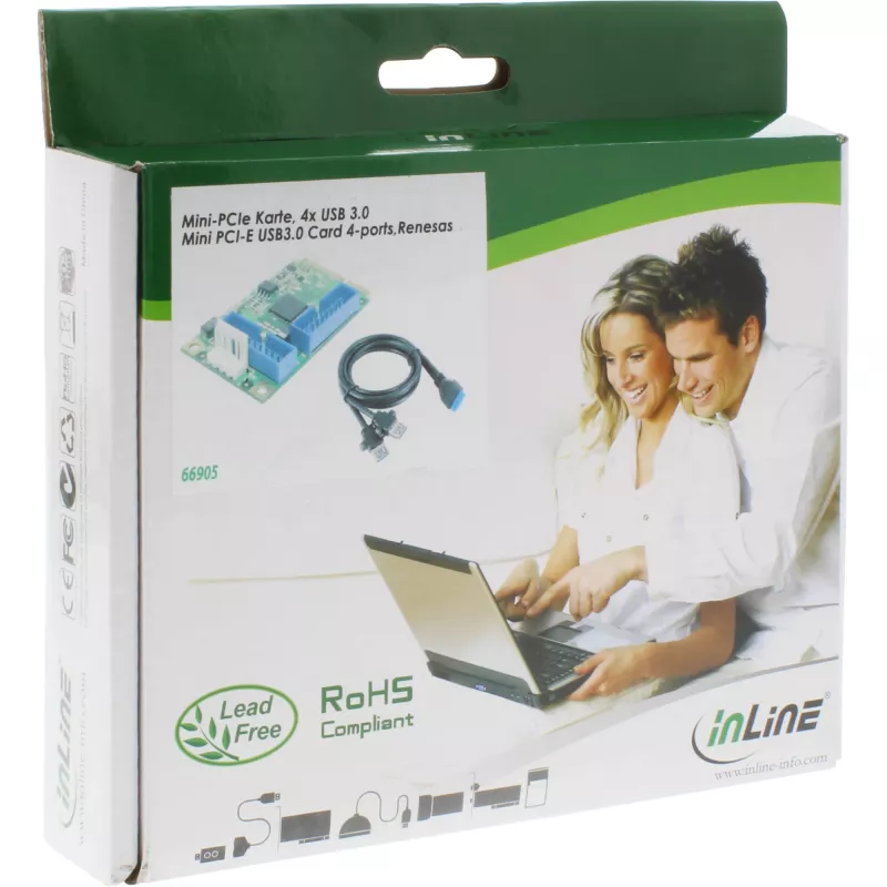 InLine Mini PCIe kortelė 4x USB 3.0 sąsajos kortelė