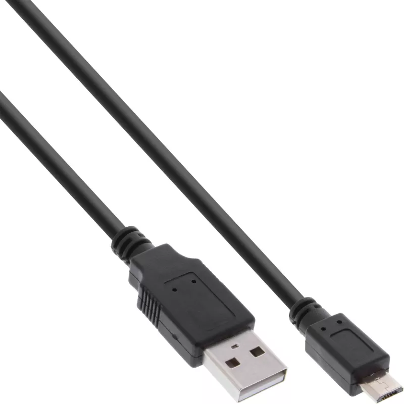 InLine Micro USB 2.0 greito įkrovimo laidas USB A tipo kištukas / Micro-B kištukas, 0,5 m