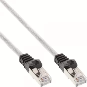 InLine komutacinis kabelis SF/UTP Cat.5e transparent 7.5m, 7.5 m, Cat5e, SF/UTP (S-FTP), RJ-45, RJ-45, Transparent