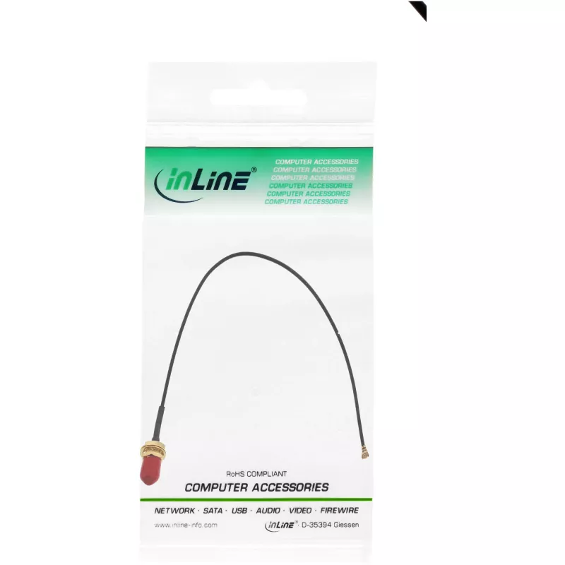 InLine WIFI adapterio kabelis RP-SMA moteriška į U.FL kištuką 20 cm