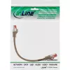 InLine pakabinamasis kabelis S/FTP PiMF Cat.6 250MHz PVC varis rudas 0,3m