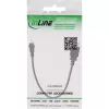 InLine USB 2.0 laidas A lizdas / Mini 5 kontaktų kištukas 0,2 m, 0,2 m, Mini-USB B, USB A, USB 2.0, Kištukas/Lizdas, Juodas