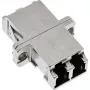 InLine šviesolaidinis adapteris metalinis dvipusis LC/LC SM keraminė įvorė su flanšu
