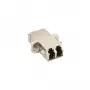InLine Fiber Optical Adapter Metal Duplex LC/LC MM Ceramic Sleeve with Flange 89989M