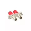 InLine šviesolaidinis adapteris metalinis dvipusis ST/ST MM keraminė įvorė su flanšu