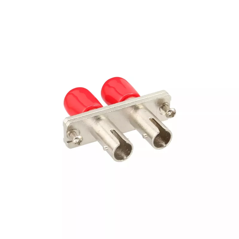 InLine šviesolaidinis adapteris metalinis dvipusis ST/ST MM keraminė įvorė su flanšu