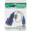 USB į Sub-D 9 kontaktų nuosekliojo prievado adapterio laidas „Premium InLine 33304D“