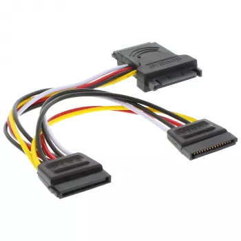 InLine vidinis SATA maitinimo laidas SATA tėvas / motina į 2x SATA t 0,15 m