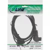 InLine maitinimo laidas, Euro kištukas / Euro8 kištukas kampinis, juodas, 2 m