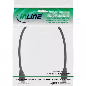 HDMI kabelis High Speed InLine 17601E 1 m kištukas/kištukas juodas