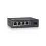 LevelOne 5 prievadų gigabitinio komutatoriaus, 1 x SFP, nevaldomas, Gigabit Ethernet (10/100/1000), pilnas dvipusis ryšys, montuojamas ant sienos
