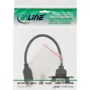 InLine USB 2.0 adapterio laidas Type A moteriška / korpuso jungtis Type A, 0,2 m