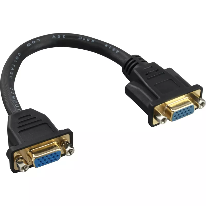 InLine VGA adapterio laidas 15 kontaktų VGA lizdas / lizdas 0,2 m