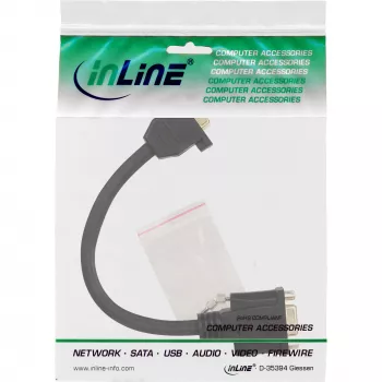 InLine VGA adapterio laidas 15 kontaktų VGA lizdas / lizdas 0,2 m