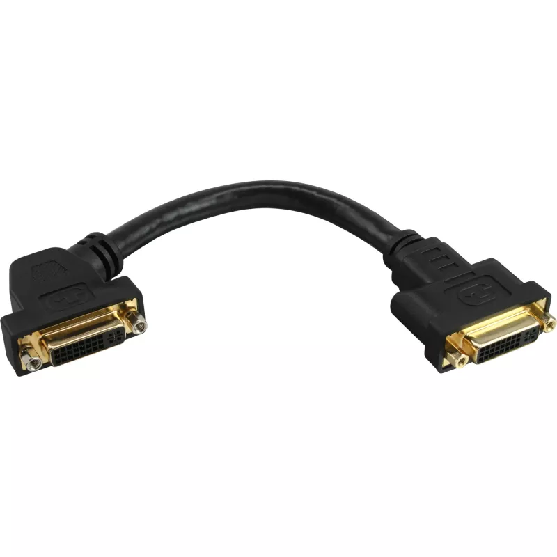 „InLine“ DVI-I adapterio laidas 24+5 DVI moteriška / moteriška su jungtuvu 0,2 m