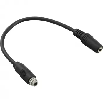 InLine garso adapterio kabelis, 3,5 mm stereofoninė moteriška į moterišką, su vienu sriegiu, 0,2 m