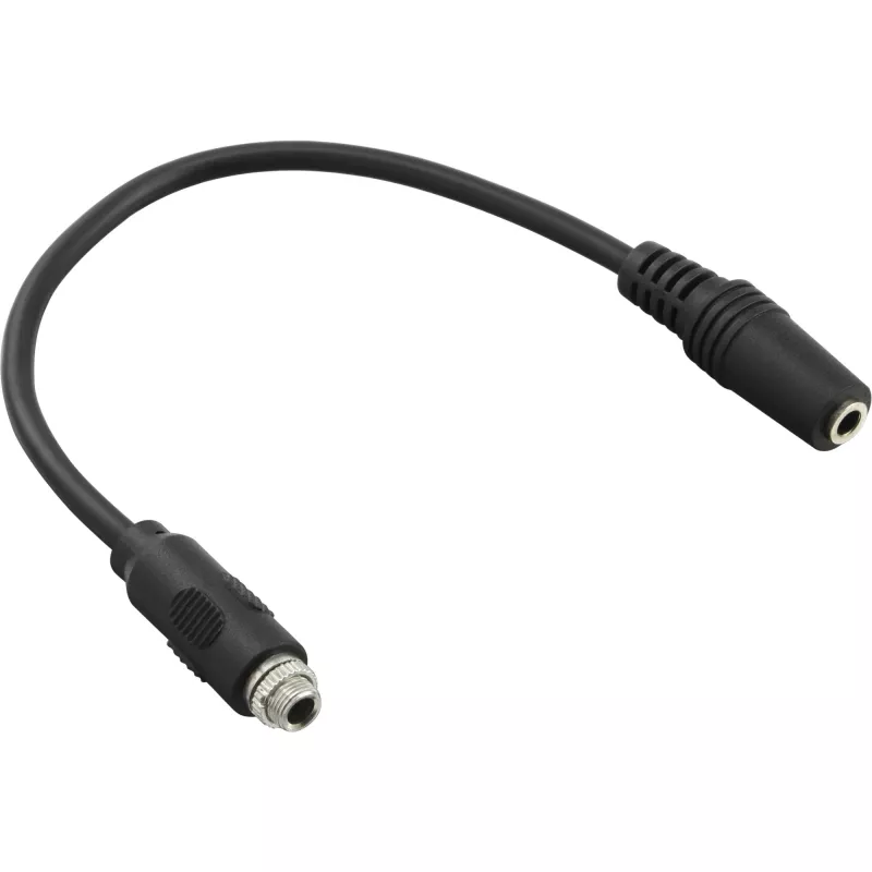 InLine garso adapterio kabelis, 3,5 mm stereofoninė moteriška į moterišką, su vienu sriegiu, 0,2 m
