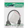InLine USB 3.0 adapterio laidas, A tipo jungtis (moteriška) / korpuso jungtis A tipo, 0,20 m