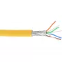 InLine komutacinis kabelis S/FTP PiMF Cat.6A be halogenų 500 MHz geltonas 100 m