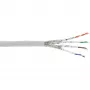 InLine komutacinis kabelis S/FTP PiMF Cat.6A be halogenų 500 MHz baltas 100 m