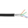 InLine komutacinis kabelis S/FTP PiMF Cat.6A be halogenų 500 MHz juodas 100 m