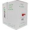 InLine komutacinis kabelis S/FTP PiMF Cat.6A be halogenų 500 MHz raudonas 100 m