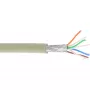 InLine komutacinis kabelis S/FTP PiMF Cat.6A be halogenų 500 MHz pilkas 100 m