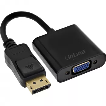 InLine Basic DisplayPort adapterio kabelis, DP kištukas / VGA lizdas juodas 0,15 m