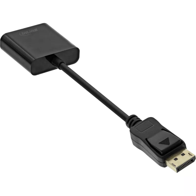 InLine Basic DisplayPort adapterio kabelis, DP kištukas / VGA lizdas juodas 0,15 m
