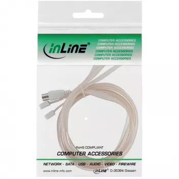 InLine Dipolinė antena FM su IEC jungtimi 75 omai 46230 InLine
