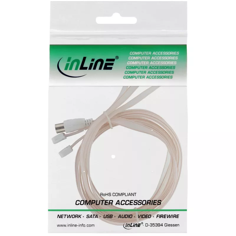 InLine Dipolinė antena FM su IEC jungtimi 75 omai 46230 InLine