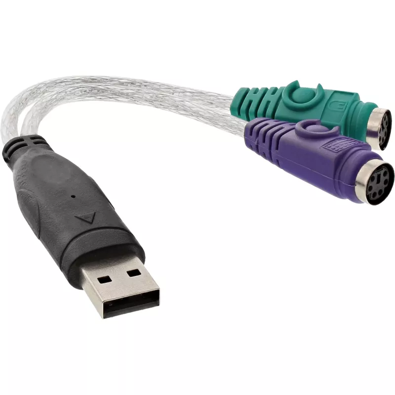 InLine USB į PS/2 keitiklis USB Type A kištukas / 2x PS/2 lizdai