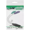 InLine USB į PS/2 keitiklis USB Type A kištukas / 2x PS/2 lizdai