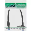 InLine komutacinis kabelis S/FTP PiMF Cat.6A be halogenų 500MHz juodas 0,3 m