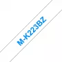 Etikečių juostelė M Brother MK223BZ mėlyna ant balto 9 mm