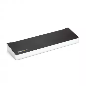 StarTech.com 4K USB-C dokas, triguba UHD 4K monitorių prijungimo stotelė, Mac ir Windows, USB-C į HDMI ir DisplayPort, 60W maitinimo tiekimas, 5x USB 5Gbps koncentratorius - TAA