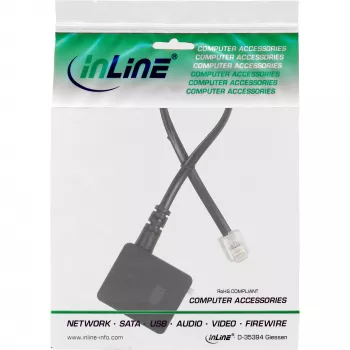 TAE adapterio kabelis RJ11 6P4C kištukas į TAE-N lizdą InLine 69946