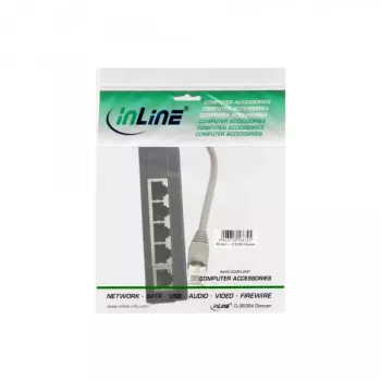 InLine ISDN Splitter 5x RJ45 female 15cm kabelis with terminal resistors
