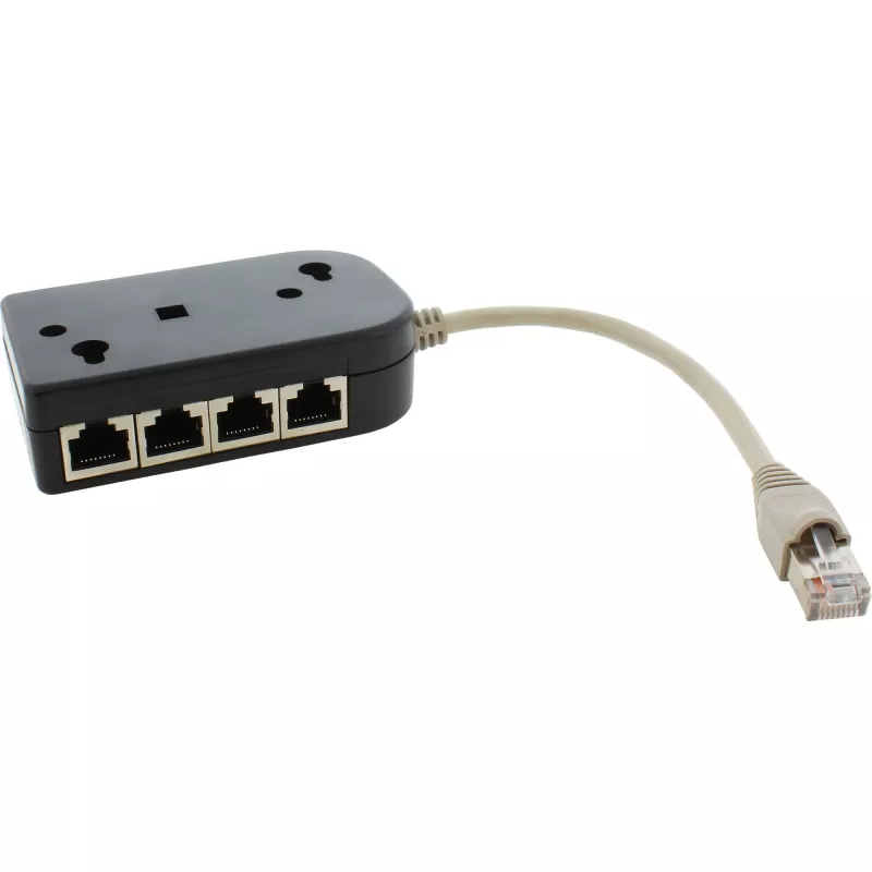 InLine ISDN skirstytuvas 1 -> 8, 0,15 m, su rezistoriais