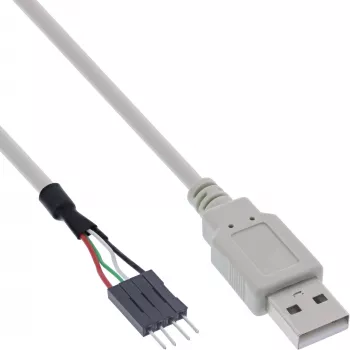 InLine USB 2.0 adapterio laidas USB Type A kištukas / Pin Header kištukas, 0,40 m